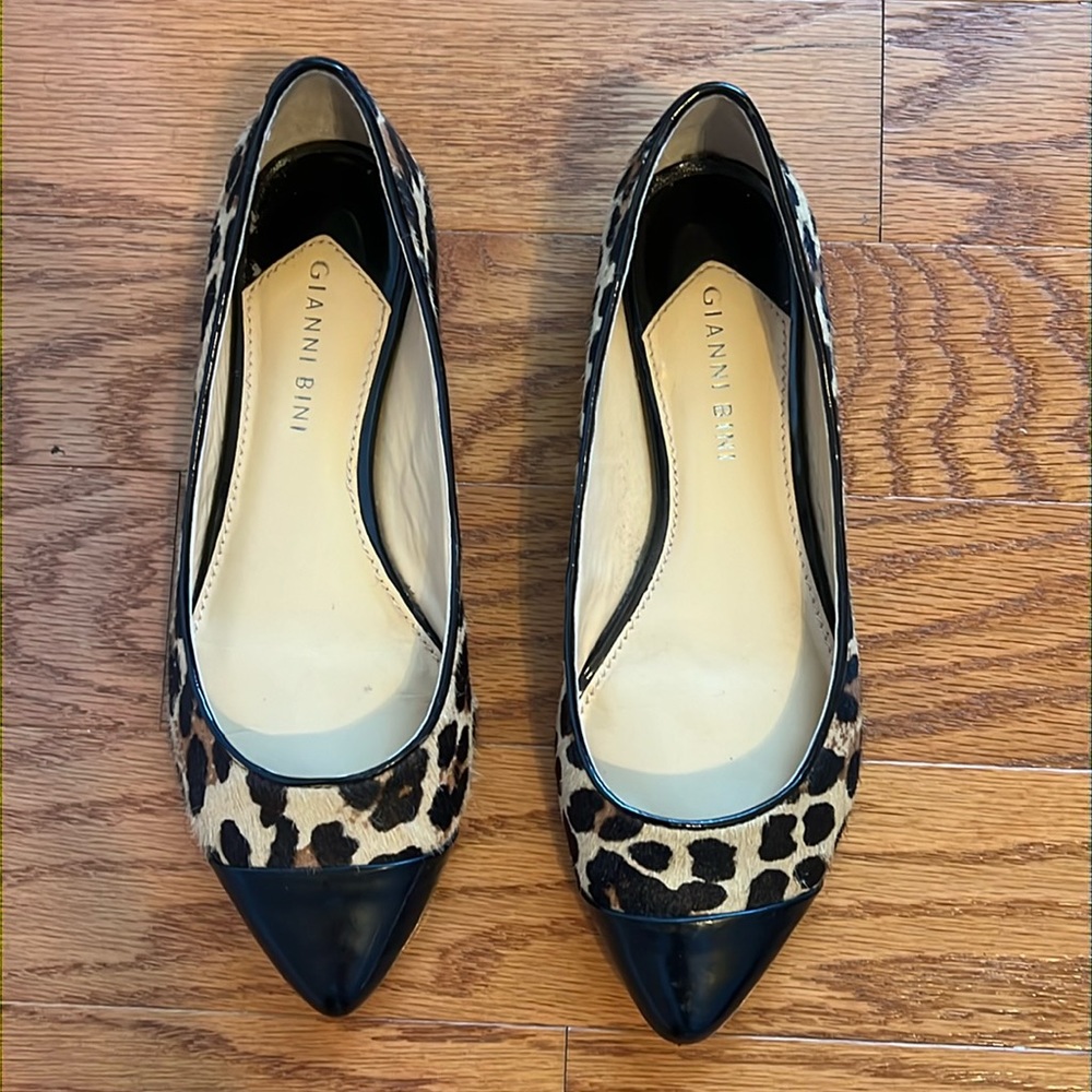 Gianni Bini Flat Leopard Print Shoes